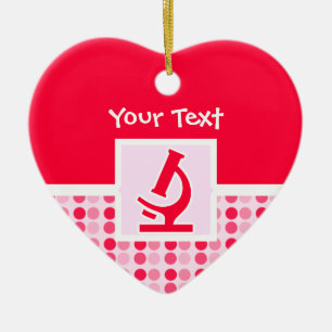 Ornement Cœur En Céramique Microscope mignon