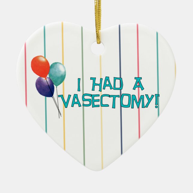 Ornement Cœur En Céramique moreback011, vasectomie (Devant)