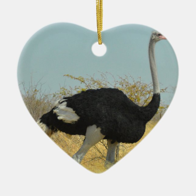 Ornement Cœur En Céramique Ostrige pour courir (Devant)