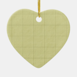 Ornement Cœur En Céramique Papier de graphique vert