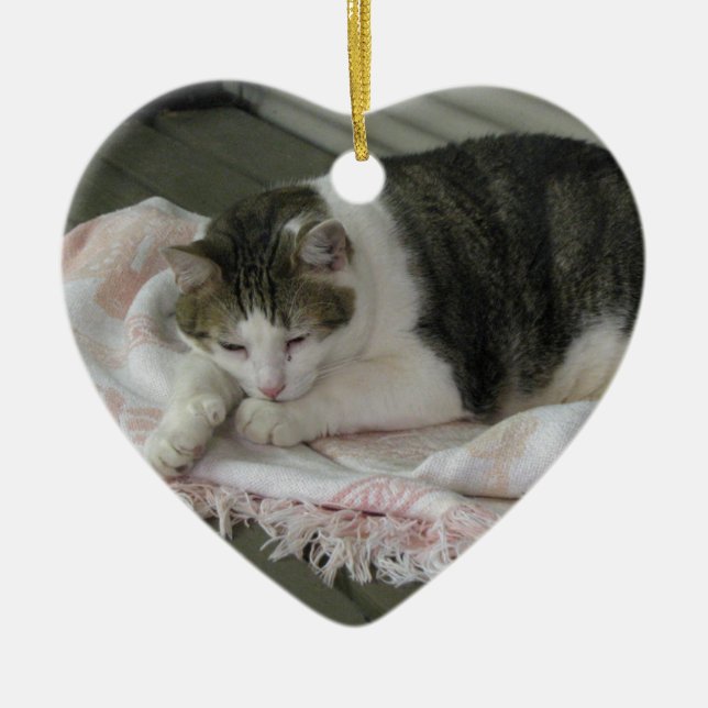 Ornement Cœur En Céramique Paul (Devant)