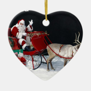 Ornement Cœur En Céramique Père Noël-Claus-PICS [kan.k] - .jpg