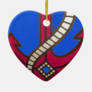 Ornement Cœur En Céramique Personnaliser