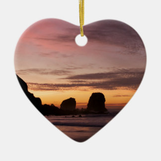 Ornement Cœur En Céramique Plage Pacifica, Ca de Rockaway