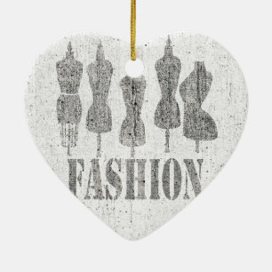 Ornement Cœur En Céramique Sewing Professional Vintage Robe de tailleur Styli