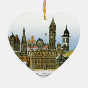 Ornement Cœur En Céramique Sheffield - Yorkshire du sud, fernandes élégants