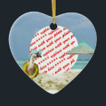 Ornement Cœur En Céramique Temps de vacances Goose Beach Scène Cadre photo<br><div class="desc">Le magasin Frames4you a des cadres photo pour des vacances, des anniversaires, des événements spéciaux ou juste pour le plaisir. Un membre de la famille, des amis, des animaux de compagnie, des camarades de classe ou des photos d'affaires peuvent être ajoutés à cet article! Utilisez le bouton PERSONNALISER IT pour...</div>