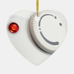 Ornement Cœur En Céramique Thermostat