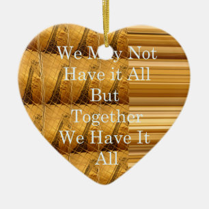 Ornement Cœur En Céramique We may not have it all girafe safari hakuna mata