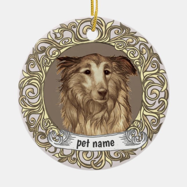 ornement Collie en souvenir affectueux (Devant)