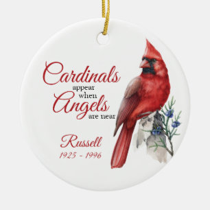 Ornement commémoratif cardinal avec nom personnali