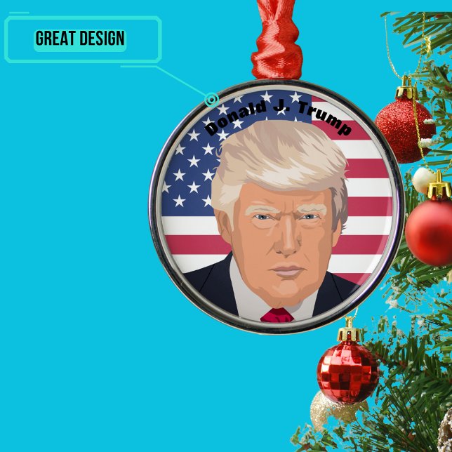 Ornement commémoratif du président Donald J. Trump (Please enjoy our design and see the others in the collection.)