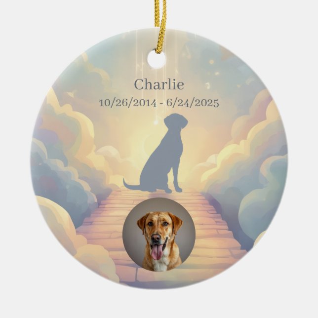 Ornement commémoratif Labrador Retriever – Ajouter (Devant)