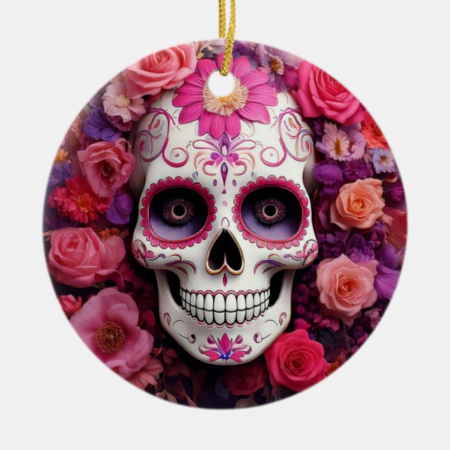 Ornement crâne à sucre (Devant)