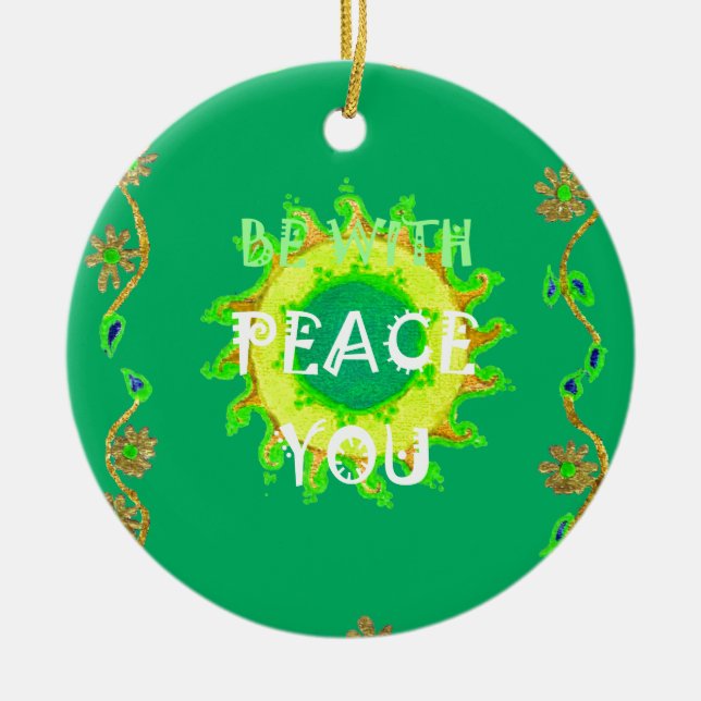 Ornement Créez votre propre Avoir une belle journée Paix So (Devant)