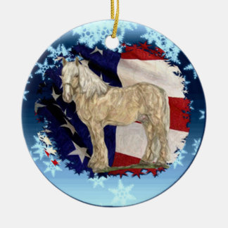 Ornement crème de Noël de cheval d'ACDHA