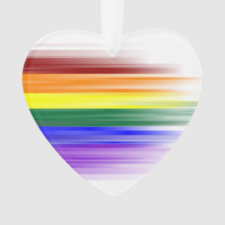 Ornement d'acrylique de drapeau d'arc-en-ciel