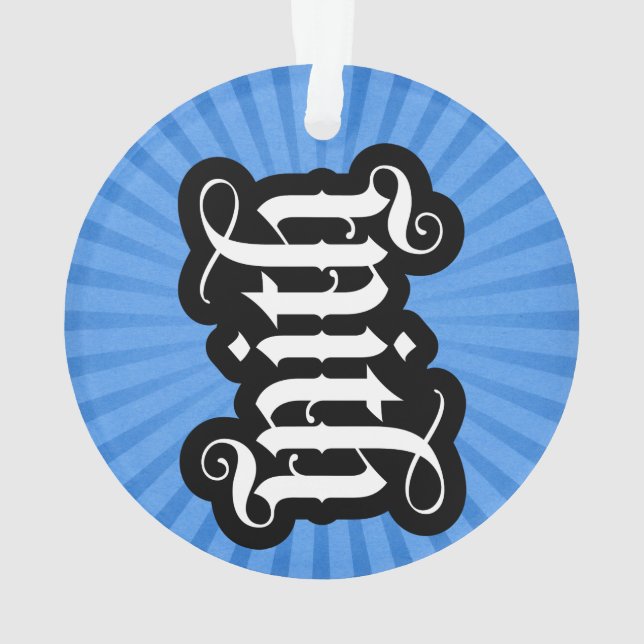 Ornement d'ambigramme FlipScript (cercle) (dos)