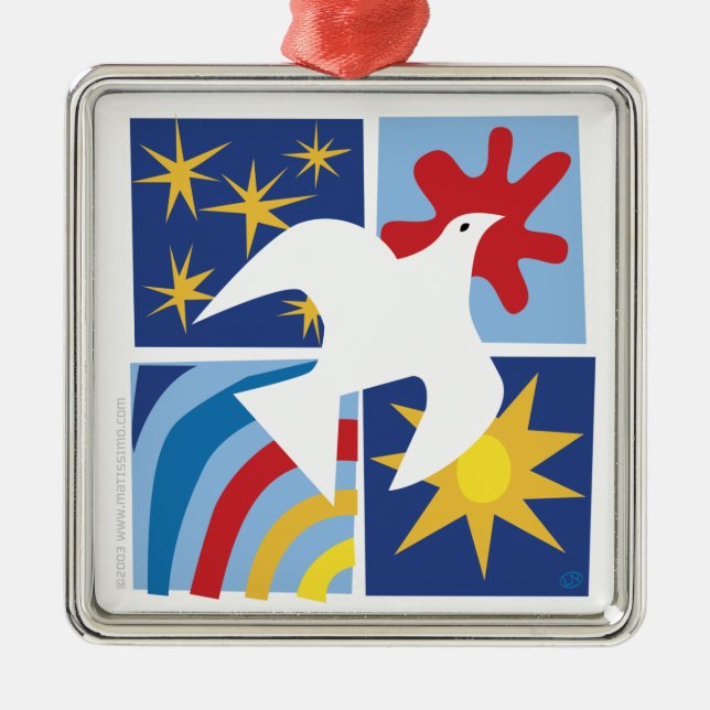 Ornement d'amour de joie d'espoir de paix (Devant)