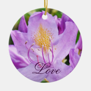 Ornement d'amour Violet Ornements en Lavande pour