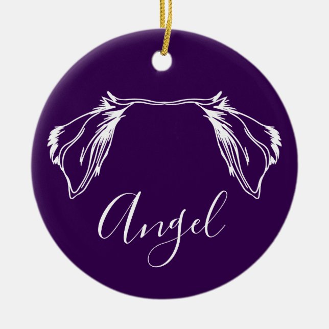 Ornement d'ange (empreintes de pattes) (Devant)