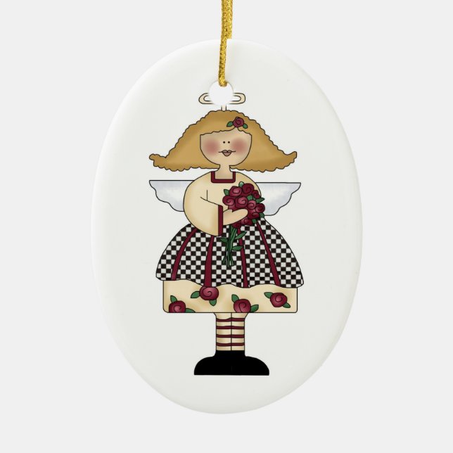 ornement d'ange rose (Devant)