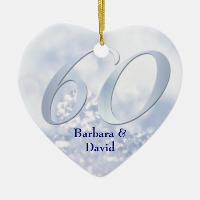 Ornement d'anniversaire de diamant (Devant)