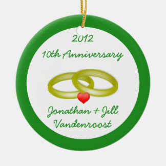Ornement d'anniversaire/Noël de mariage