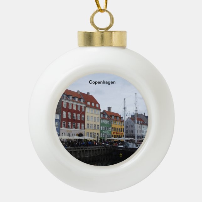 Ornement d'arbre de Noël de Copenhague (Devant)