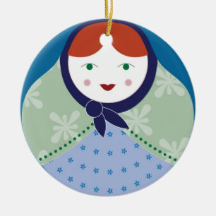 Ornement d'arbre de Noël de Matryoshka