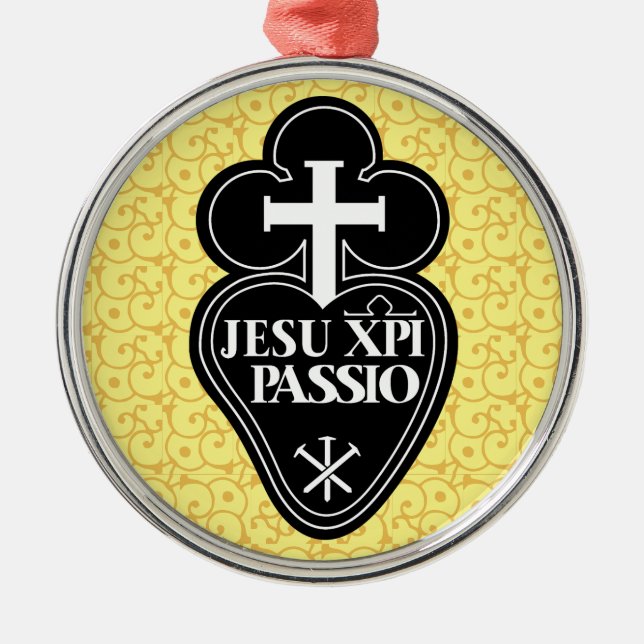 Ornement d'arbre de Noël de symbole de Passionists (Devant)