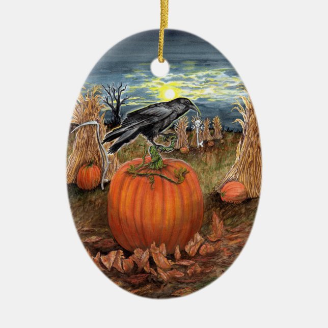 Ornement d'arbre du gardien d'Halloween (Devant)