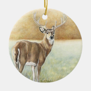 Ornement d'art de cerf de Virginie