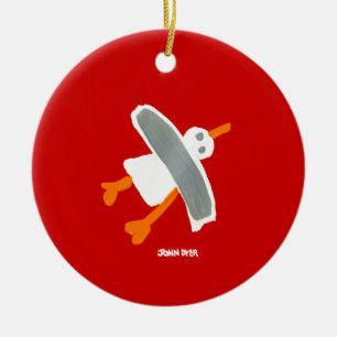 Ornement d'art : Mouette de tinctorial de John