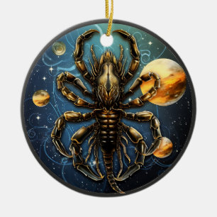 Ornement d'astrologie personnalisée Zodiac Scorpio
