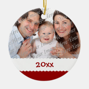 Ornement daté de photo de Noël