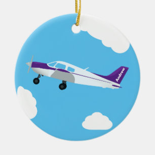 Ornement d'aviation personnalisé violet