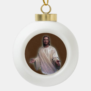 Ornement de bal en céramique de Noël, Jésus Christ
