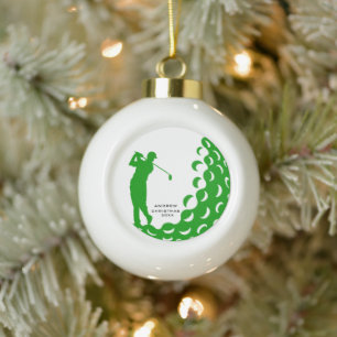 Ornement de balle de golf - Cadeau de golf personn