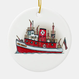 Ornement de bateau du feu