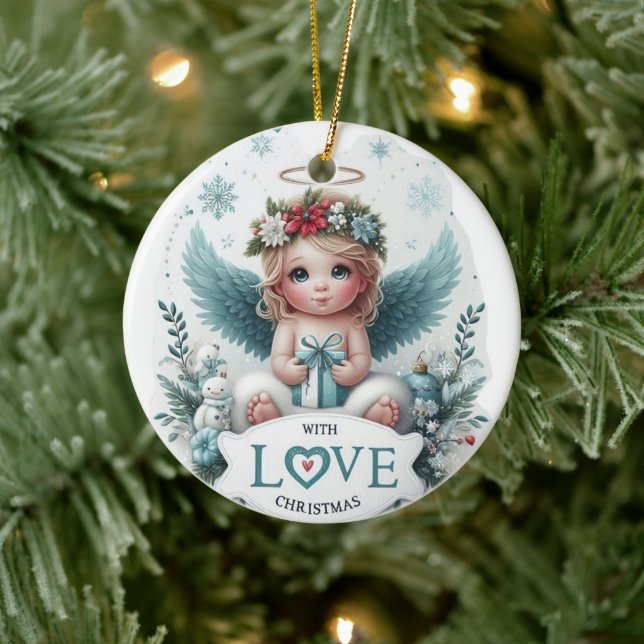 Ornement de bébé ange de Noël (Arbre)