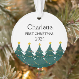 Ornement de bébé personnalisé - Le premier Noël de