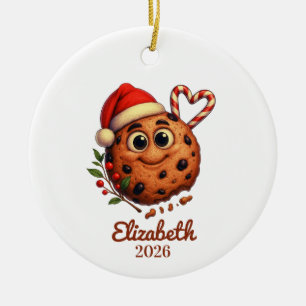Ornement de biscuit aux pépites de chocolat, Amour