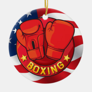 Ornement de boxe USA