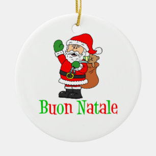 Ornement de Buon Natale Père Noël