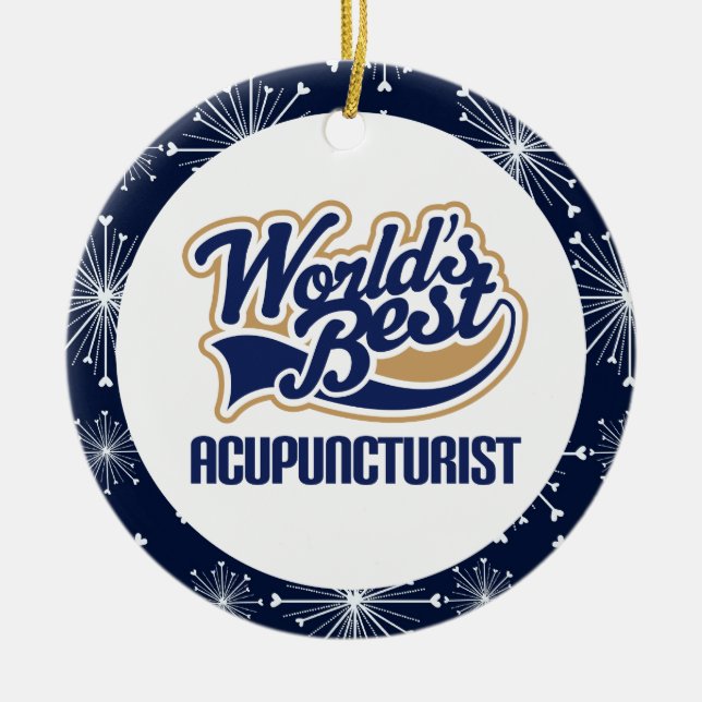 Ornement de cadeau d'acupuncteur (Devant)