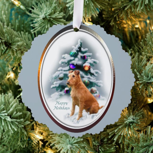 Ornement de cadeaux de Noël de Terrier irlandais (Insitu (Arbre))