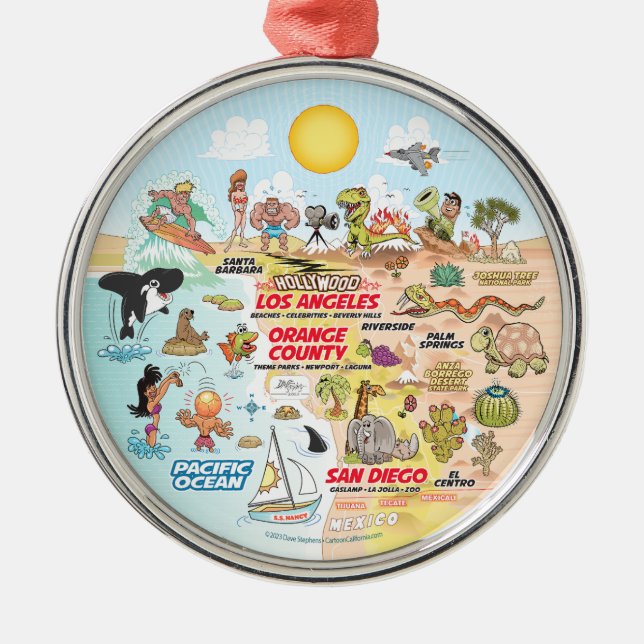 Ornement de Californie du Sud (Devant)