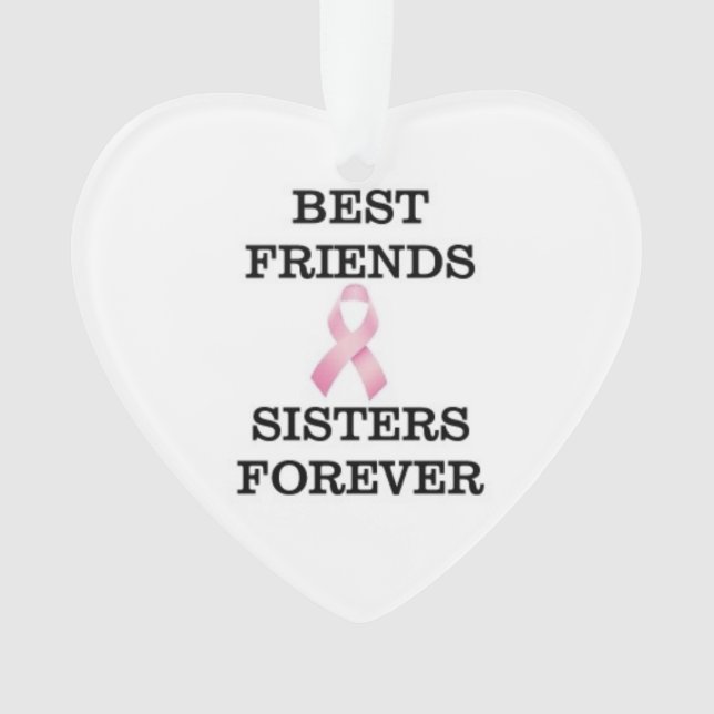 Ornement de cancer du sein de soeur (devant)