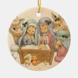 Ornement de cercle de Noël, Jésus-Christ